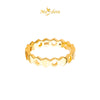 MASDORA 916 Gold Ring Rings Cincin Emas ~ HG Honeycomb Band (EMAS 916/22K)