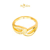 MASDORA 916 Gold Ring Rings Cincin Emas ~ HG Golden Split Droplets (EMAS 916/22K)