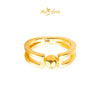 MASDORA 916 Gold Ring Rings Cincin Emas ~ HG Lined Sphere (EMAS 916/22K)