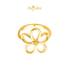 MASDORA 916 Gold Ring Rings Cincin Emas ~ HG Golden Curved Daisy (EMAS 916/22K)