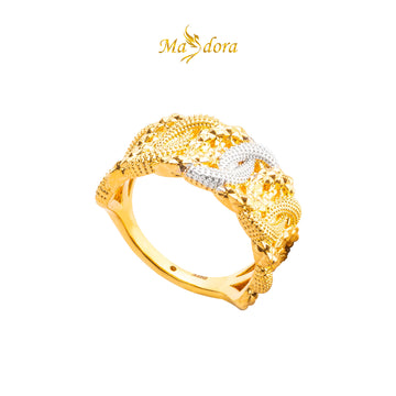 MASDORA 916 Gold Ring Rings Cincin Emas ~ HG Duotone Gilded Rumple (EMAS 916/22K)