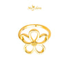 MASDORA 916 Gold Ring Rings Cincin Emas ~ HG Golden Curved Daisy (EMAS 916/22K)