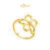 MASDORA 916 Gold Ring Rings Cincin Emas ~ HG Golden Curved Daisy (EMAS 916/22K)