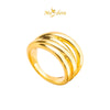 MASDORA 916 Gold Ring Rings Cincin Emas ~ HG Wide Snowdrop Petal (EMAS 916/22K)