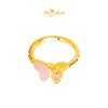 MASDORA 916 Gold Ring Rings Cincin Emas ~ HG Flora Butterfly (Colourful) (EMAS 916/22K)