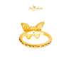 MASDORA 916 Gold Ring Rings Cincin Emas ~ HG Flora Butterfly (Colourful) (EMAS 916/22K)