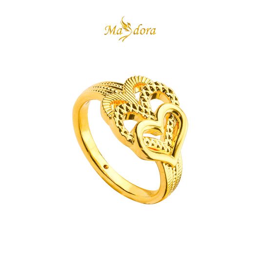 MASDORA 916 Gold Ring Rings Cincin Emas ~ HG Stacked Sincero (EMAS 916/22K)