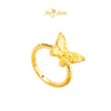 MASDORA 916 Gold Ring Rings Cincin Emas ~ HG Golden Flora Butterfly (EMAS 916/22K)