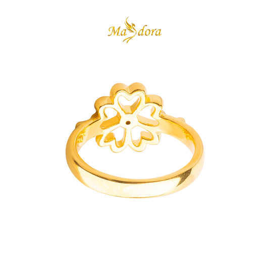 MASDORA 916 Gold Ring Rings Cincin Emas ~ HG New Lucky Flower (EMAS 916/22K)