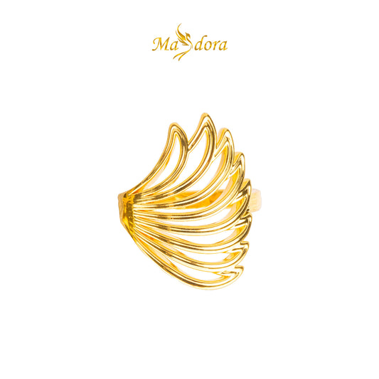 MASDORA 916 Gold Ring Rings Cincin Emas ~ HG New Majestic Wing (EMAS 916/22K)