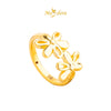 MASDORA 916 Gold Ring Rings Cincin Emas ~ HG New Double Blossom (EMAS 916/22K)