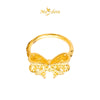 MASDORA 916 Gold Ring Rings Cincin Emas ~ HG Golden Geometry Ribbon (EMAS 916/22K)