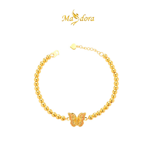 MASDORA 916 Gold Bracelet Rantai Tangan Emas ~ HG Double Fairy Boba (EMAS 916/22K)