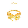 MASDORA 916 Gold Ring Rings Cincin Emas ~ HG Golden Geometry Ribbon (EMAS 916/22K)