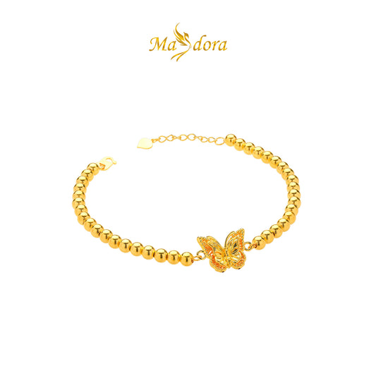 MASDORA 916 Gold Bracelet Rantai Tangan Emas ~ HG Double Fairy Boba (EMAS 916/22K)