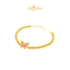 MASDORA 916 Gold Bracelet Rantai Tangan Emas ~ HG Butterfly Flora (Colourful) (EMAS 916/22K)
