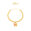 MASDORA 916 Gold Bracelet Rantai Tangan Emas ~ HG Gradient Butterfly Flora (EMAS 916/22K)