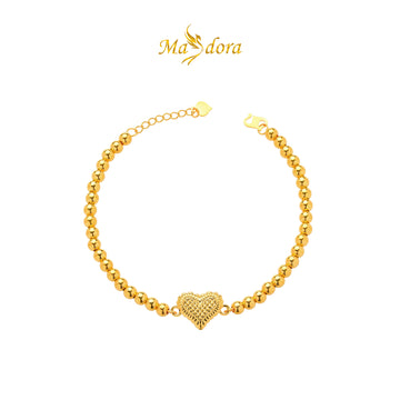MASDORA 916 Gold Bracelet Rantai Tangan Emas ~ HG Diamond Love Boba  (EMAS 916/22K)