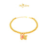 MASDORA 916 Gold Bracelet Rantai Tangan Emas ~ HG Gradient Butterfly Flora (EMAS 916/22K)