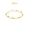 MASDORA 916 Gold Bracelet Rantai Tangan Emas ~ 7 Beaded Single Chain (EMAS 916/22K)