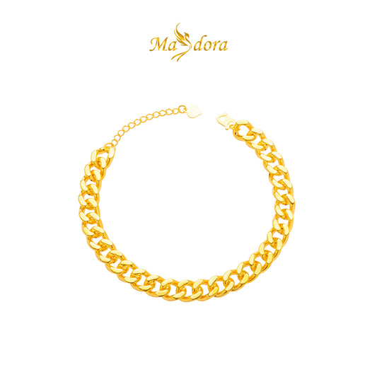 MASDORA 916 Gold Bracelet Rantai Tangan Emas ~ HG Classy Gajah Chain (EMAS 916/22K)