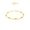MASDORA 916 Gold Bracelet Rantai Tangan Emas ~ 7 Beaded Single Chain (EMAS 916/22K)