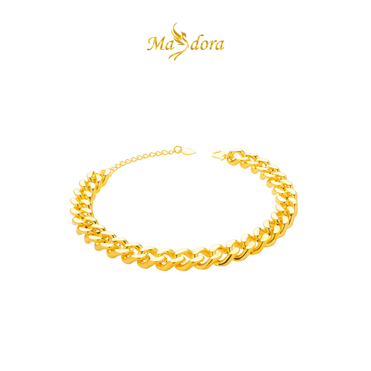 MASDORA 916 Gold Bracelet Rantai Tangan Emas ~ HG Classy Gajah Chain (EMAS 916/22K)