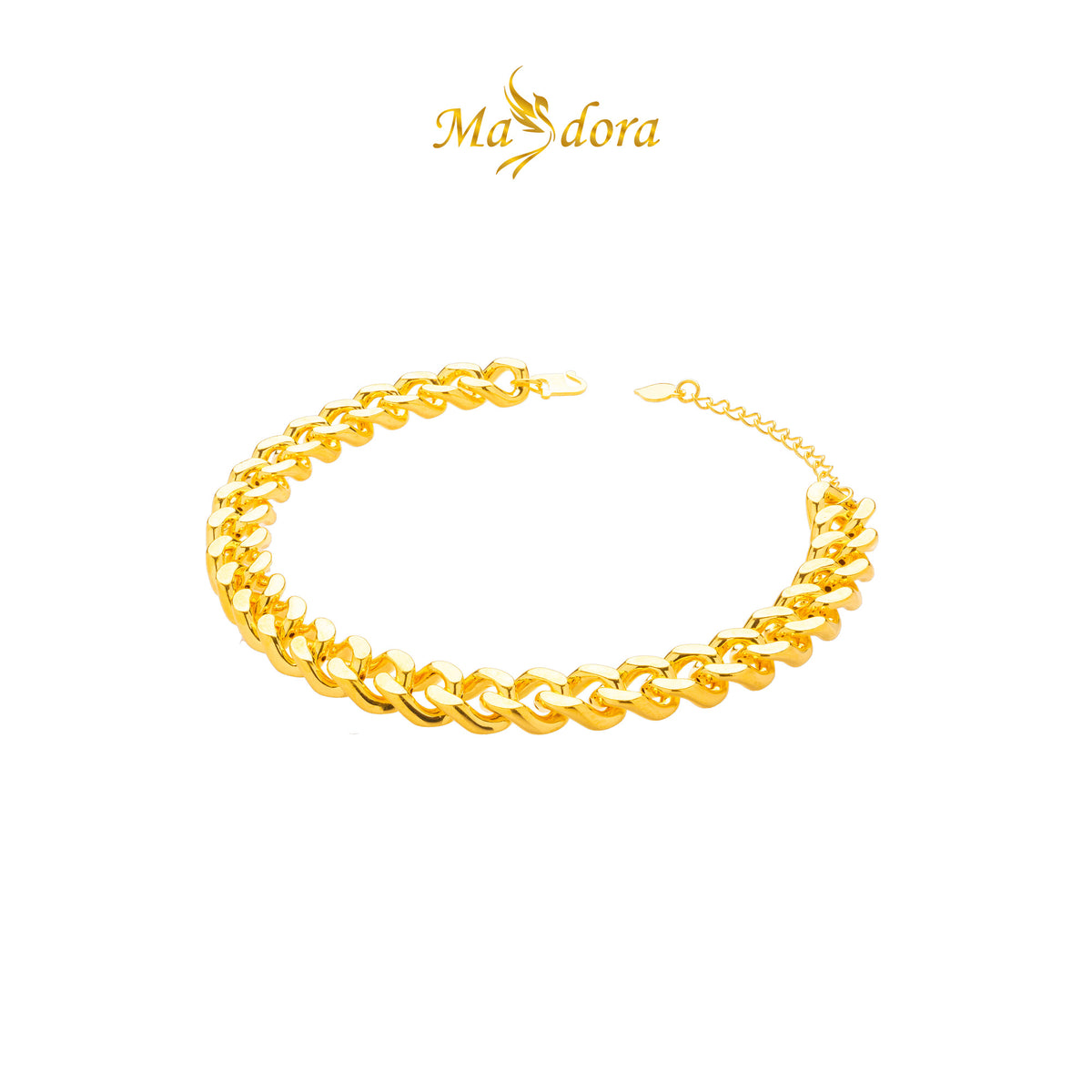 MASDORA 916 Gold Bracelet Rantai Tangan Emas ~ HG Classy Gajah Chain (EMAS 916/22K)