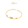 MASDORA 916 Gold Bracelet Rantai Tangan Emas ~ Solid Heart Boba (EMAS 916/22K)