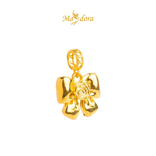 MASDORA 916 Gold Pendant Loket Emas ~ HG Tie Knot Bow (EMAS 916/22K)
