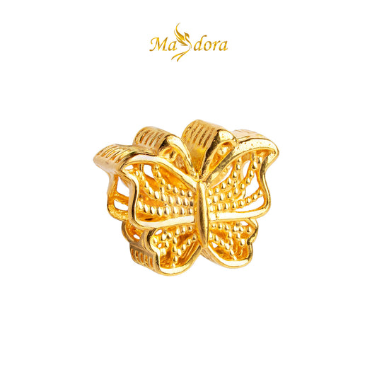 MASDORA 916 Gold Beads Bead Emas ~ Golden Antique Butterfly (EMAS 916/22K)