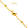 MASDORA 916 Gold Bracelet Rantai Tangan Emas ~ Solid Heart Boba (EMAS 916/22K)