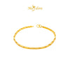 MASDORA 916 Gold Bracelet Rantai Tangan Emas ~ High Polished Lined Links (EMAS 916/22K)
