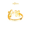 MASDORA 916 Gold Ring Rings Cincin Emas ~ HG New Double Blossom (EMAS 916/22K)
