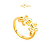 MASDORA 916 Gold Ring Rings Cincin Emas ~ HG New Double Blossom (EMAS 916/22K)