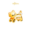 MASDORA 916 Gold Beads Bead Emas ~ HG Cuddly Cat (Colourful) (EMAS 916/22K)