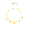 MASDORA 916 Gold Bracelet Rantai Tangan Emas ~ HG Clover Fluffy Chain (EMAS 916/22K)