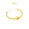 MASDORA 916 Gold Bracelet Rantai Tangan Emas ~ Hg Shiny Fluffy Boba (EMAS 916/22K)