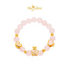 MASDORA 999 Gold Bracelet Rantai Tangan Emas ~ Stretchable Crystal Beads Charm (EMAS 999/24K)