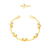 MASDORA 916 Gold Bracelet Rantai Tangan Emas ~ Solid Even Love Chain (EMAS 916/22K)