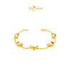 MASDORA 916 Gold Bracelet Rantai Tangan Emas ~ Solid Even Love Chain (EMAS 916/22K)