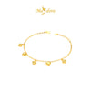 MASDORA 916 Gold Bracelet Rantai Tangan Emas ~ HG Clover Fluffy Chain (EMAS 916/22K)