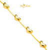MASDORA 916 Gold Bracelet Rantai Tangan Emas ~ Solid Even Love Chain (EMAS 916/22K)