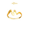 MASDORA 916 Gold Ring Rings Cincin Emas ~ Golden Zigzag Sway (EMAS 916/22K)
