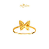 MASDORA 916 Gold Ring Rings Cincin Emas ~ Vast Sparkling Butterfly (EMAS 916/22K)