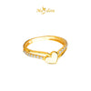 MASDORA 916 Gold Ring Rings Cincin Emas ~ Sparkling Duo Love (EMAS 916/22K)