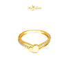 MASDORA 916 Gold Ring Rings Cincin Emas ~ Sparkling Duo Love (EMAS 916/22K)