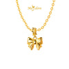 MASDORA 916 Gold Pendant Loket Emas ~ HG Diamond Carved Bow (EMAS 916/22K)