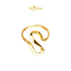 MASDORA 916 Gold Ring Rings Cincin Emas ~ Thin Charming Sway (EMAS 916/22K)