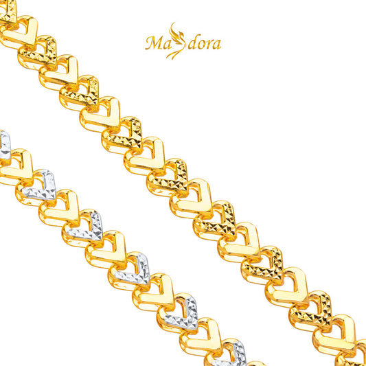 MASDORA 916 Gold Bracelet Rantai Tangan Emas ~ Duotone Double Sided Sincero (EMAS 916/22K)